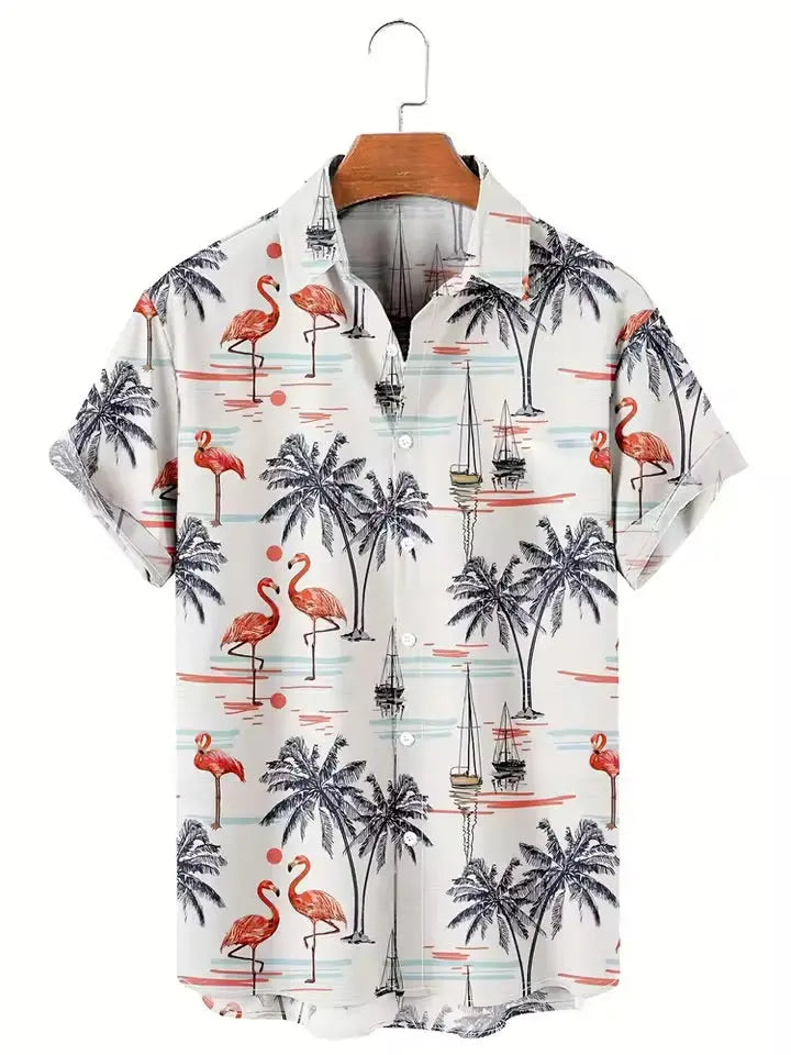 Desenli Erkek Yazlık Gömlek - Decostal